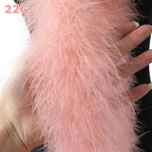 Turkey Marabou Feather Boa 20-22g Natural Ostrich Feather Shawl Decor 2 Meter