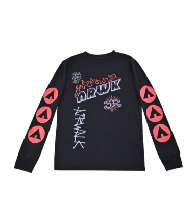 AIRWALK Screenprint Boys Large Graphic Crew Neck Long Sleeve T-Shirt NWT - Image 1 of 2