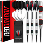 RED DRAGON Evos 24g, 26g, 28g - Tungsten Darts Set with 3 Sets of Hardcore and