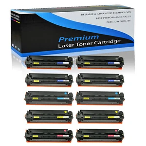 10PK CF500A-CF503A BK C/MY Toner Set For HP 202A LaserJet Pro M254dw M254nw M281 - Picture 1 of 24