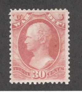 1879 US SC O120 War Department 30c Hamilton in Rose Red - MLH OG F/VF - Picture 1 of 3