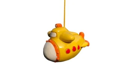 LOWGY Unique Funky Yellow Submarine Bathroom Light Pull Handle with Cord & Connector