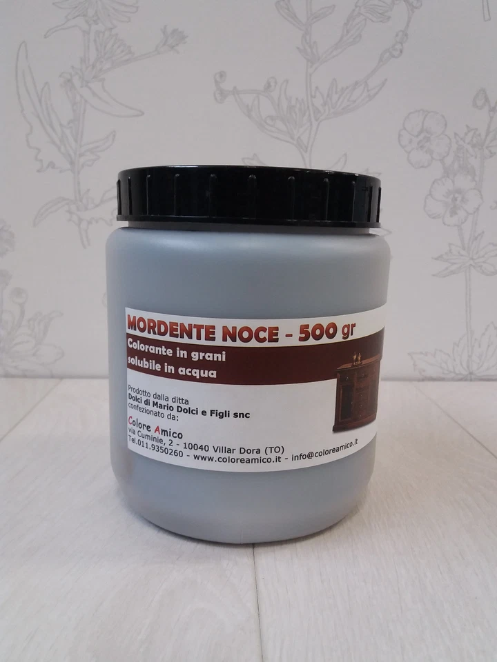 MORDENTE PER MORDENZATURA LEGNO IN GRANI GRANULI 500 GR. COLOR NOCE O MOGANO - Immagine 1 di 1