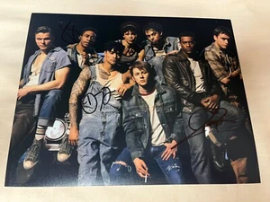 The Outsiders Broadway Cast Signed Autographed 8x10 Photo Proof Jason Sky Joshua - Picture 1 of 18
