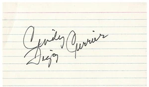 CINDY FIGG-CURRIER LPGA GOLFER RARE SIGNED CARD - Picture 1 of 1