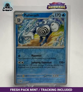 Poliwrath 043/167 Holograma Inverso Pokemon Mascarada Crepúsculo COMO NUEVO ENVIADO HOY - Imagen 1 de 2