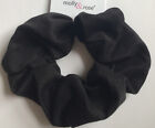 A Black Jersey Fabric Hair Scrunchie Bobble