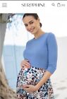 Seraphine Brand New Animal Print Maternity & Nursing Dress Knitted Top Sz 6 BNWT