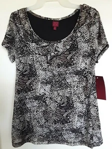 212 Collection Nylon Top Blouse Size M NEW - Picture 1 of 4