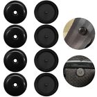 Durable Black Kit Of Button Buckle Stopper For Seat Belts Set Of 4 Pairs