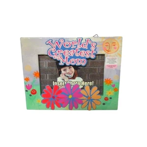 Novelty Photo Frame Desktop World’s Greatest Mom Record a Message 4x6 Inches - Picture 1 of 2