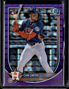 Bowman 2025 cromo #77 cámara Smith púrpura geométrico radiocontrol refractor 203/250 - Imagen 1 de 2
