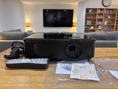 Optoma HD142X 3,000 Lumen 1080p Home Cinema Projector Full HD Used HDMI Remote - Image 1 of 4