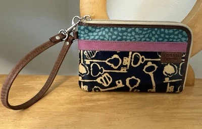 Fossil KEY-PER Muñequera Recubierta Billetera Bolso sin asas Cremallera Organizador Foto 1 de 4