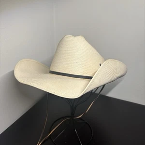 Bailey U-Rollit Cowboyhut 7 1/4" Shantung Panama Made in USA Western Cowboy - Bild 1 von 11