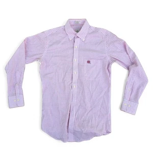 Peter Millar NC State Wolfpack camicia abbottonata uomo piccola rossa bianca check  - Foto 1 di 10
