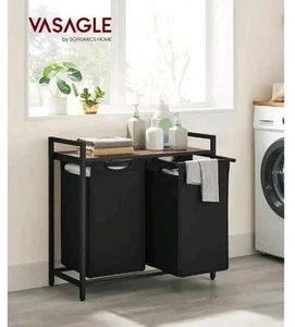 VASAGLE Wäschekorb, Wäschekorb, Wäschesortierer mit 2 Auszügen und... - Bild 1 von 4