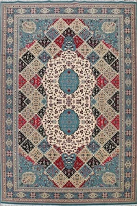 Living Room Turkish Geometric Large Rugs 10x17 ft Area Rug Soft Pile Carpet - Picture 1 of 21