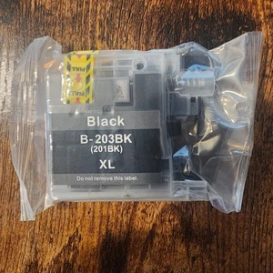 Ink Black Cartridges For Brother Printer B-203BK (201BK) XL - Picture 1 of 1