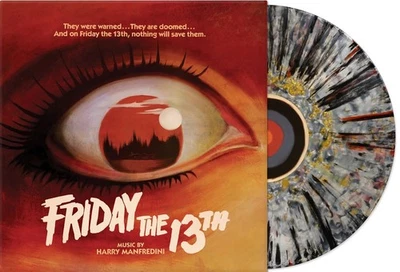 Friday the 13th Soundtrack Score Splatter Vinyl LP Record - Harry Manfredini - Image 1 of 3
