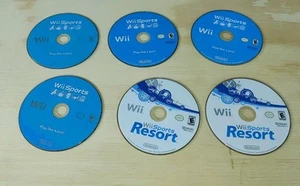 Wii Sports verschiedene UNGETESTETE Videospiele 4 Sports & 2 Resort insgesamt 6 Spiele!  - Bild 1 von 6