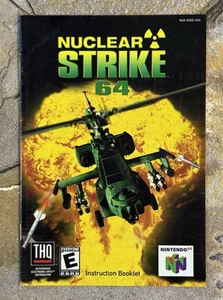 Nuclear Strike 64 Manual - Nintendo 64 N64 **EXCELENTE** - Imagen 1 de 6