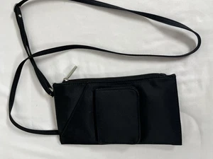 Travelon Black Nylon Crossbody Bag Small Unisex - Picture 1 of 8