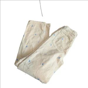 Pacsun Juniors 90's Boyfriend Cut Corduroy Pants with Blue Mushroom Embroidery - Picture 1 of 15