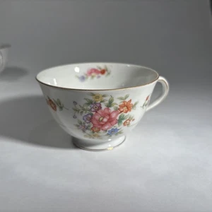 Vintage Set Of 10 Moriyama China Tea Cups Made In Occupied Japan 4” X 2 3/8” - Picture 1 of 10