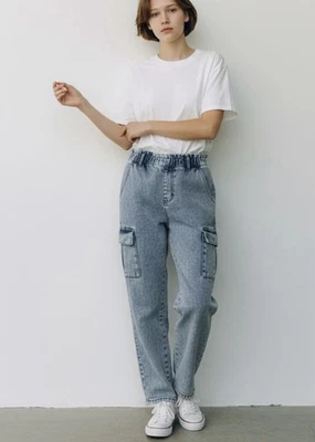 Pantalones de mezclilla Epic Threaces niñas pierna ancha con bolsillos laterales talla niñas 16 (XL) Foto 1 de 4