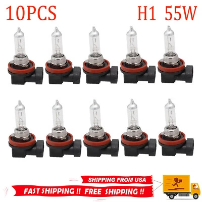 10pcs H11 12V 55W Super Bright Ultra White Fog Halogen Bulb Car Head Light Lamp - Image 1 of 4