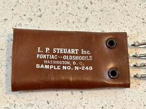 Vintage Leather Punched Key Holder Case Wallet - L. P. STEUART INC WASHINGTON DC - Picture 1 of 2