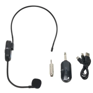 2.4G Wireless-Microphone Headset 160FT Range Mic System For Teach Outdoor Speech - Picture 1 of 24