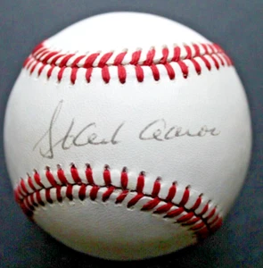 Hank Aaron (d.2021) HOF Signed ONL Autographed Baseball CLEAN BALL JSA Letter - Picture 1 of 8