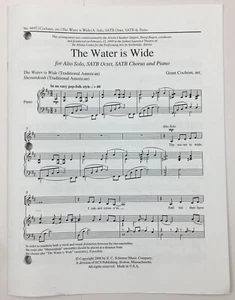 Water Is Wide SATB Chorus Choir Piano Sheet Music Grant Cochran ECS Pub Choral - Picture 1 of 4