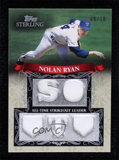 2009 Topps Sterling Career Chronicles Relics Five 10 /10 Nolan Ryan #5CCR-36 HOF