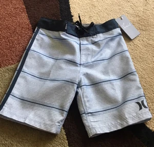 HURLEY BOYS SHORTS SIZE 6 PSYCHIC BLUE NWT - Picture 1 of 8