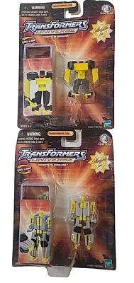 Transformers Universe Dirt Boss & Mirage Mini-Con Coche Robots Disfraz Hasbro Lata Foto 1 de 4