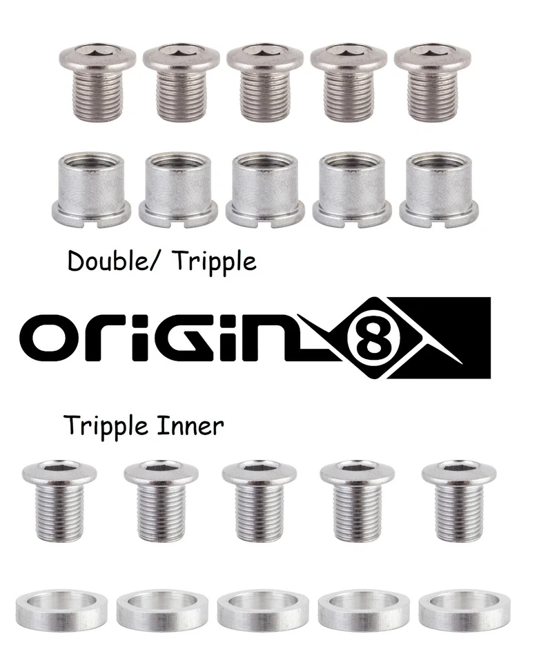 Chainring Sprocket Bolts Single Double Triple Inner Triple Set of 5 - Image 1 of 1