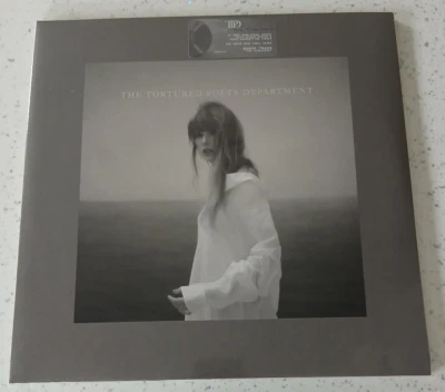 Taylor Swift Deluxe DBLE LP Smoke Gray Vinyl Tortured Poets Department Albatross - Image 1 of 2