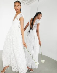 New Alexandra Lace Wedding Dress Sz 14 - Picture 1 of 17