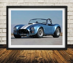 Styled Shelby AC Cobra - High Quality Premium Poster Print - Picture 1 of 6