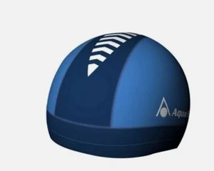 Aqua Sphere Skull Cap Swim Cap Navy Blue Sustainable Recycled Swimming Hat NEW - Picture 1 of 6