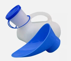 Male Female Unisex Urine Wee Bottle Portable Urinal Camping Travel Car Toilet - Picture 1 of 7