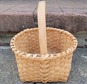 Vintage Split Oak Gathering Basket