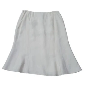 Vintage Talbots Elfenbein 100 % Reine Seide Midirock - Bild 1 von 5