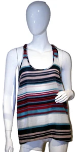 SPLENDID Racerback MULTI-STRIPE Tank TOP Cotton ( M ) - Picture 1 of 1