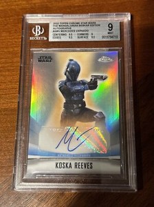 2022 Topps Chrome Mandalorian Beskar Koska Reeves- Mercedes Varnado - BGS Mint 9