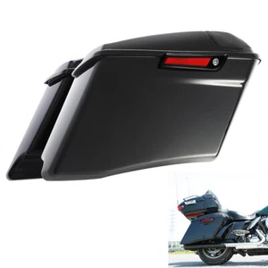 4" Stretched Saddlebags Saddle Bags Fit For Harley Touring Road Glide 14-24 - Picture 1 of 13