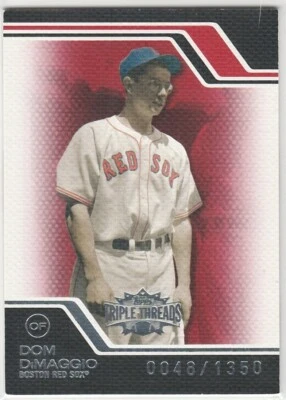 ⚾ 2008 Topps Triple Threads #91 Dom DiMaggio /1350 Boston Red Sox  ⚾ - Image 1 of 2